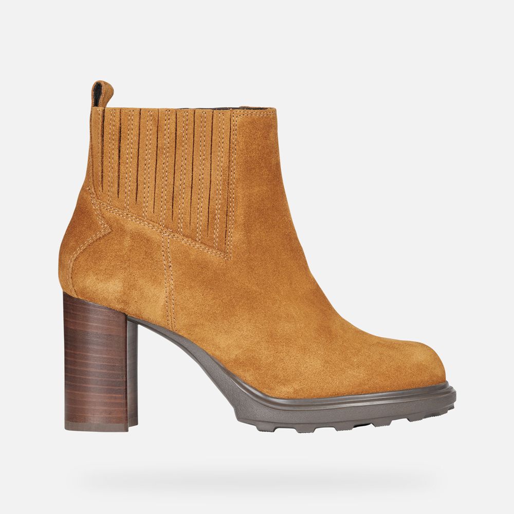 Geox Bayan Ankle Bot Kahverengi - Salice Uzun - HQE-758609